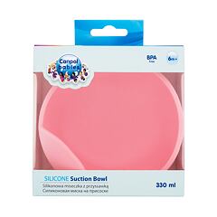 Vaisselle Canpol Babies Silicone Suction Bowl Pink 330 ml