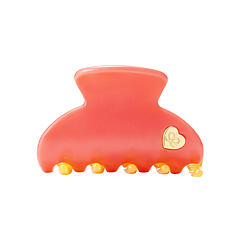 Haarspange By Eloise London Medium Hair Claw Gold Heart 1 St. Coral Sunset