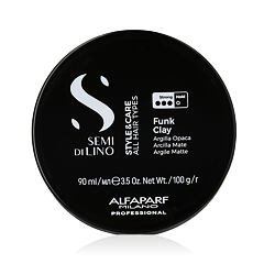Für Haardefinition ALFAPARF MILANO Semi Di Lino Style & Care Funk Clay 90 ml