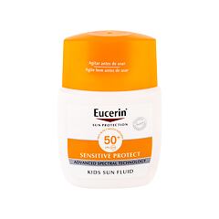Sonnenschutz Eucerin Sun Kids Sensitive Protect Sun Fluid SPF50+ 50 ml