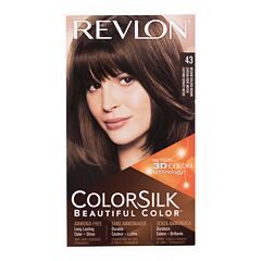 Haarfarbe  Revlon Colorsilk Beautiful Color 59,1 ml 43 Medium Golden Brown Beschädigte Schachtel