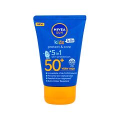 Sonnenschutz Nivea Sun Kids Protect & Care Sun Lotion 5 in 1 SPF50+ 50 ml