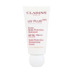 Soin solaire visage Clarins UV Plus 5P Multi-Protection Moisturizing Screen SPF50 30 ml Beige
