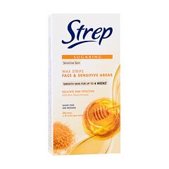 Depilationspräparat Strep Sugaring Wax Strips Face & Sensitive Areas Sensitive Skin 20 St.