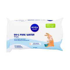 Lingettes nettoyantes Nivea Baby 99% Pure Water Wipes 57 St.