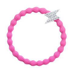 Haargummi By Eloise London Silver Bling Diamanté Bolt 1 St. Neon Pink