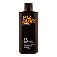 Soin solaire corps PIZ BUIN Allergy Sun Sensitive Skin Lotion SPF15 200 ml flacon endommagé