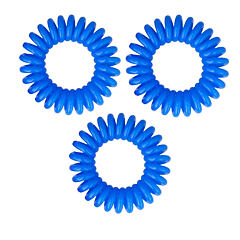 Haargummi BIFULL Profesional Bobbles Hair Band 3 St. Azul - modrá
