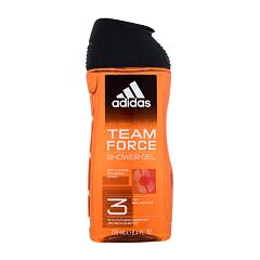 Gel douche Adidas Team Force Shower Gel 3-In-1 250 ml