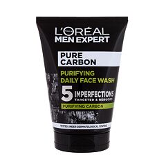 Gel nettoyant L'Oréal Paris Men Expert Pure Carbon Purifying Daily Face Wash 100 ml