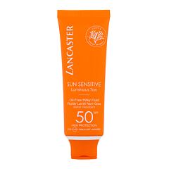 Sonnenschutz fürs Gesicht Lancaster Sun Sensitive Luminous Tan Oil-Free Milky Fluid SPF50 50 ml