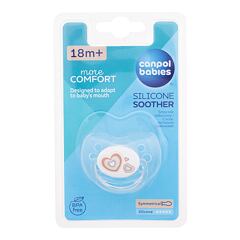 Sucette Canpol babies Newborn Baby More Comfort Silicone Soother Hearts 0-6m 1 St.