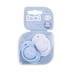 Sucette LOVI Baby Shower Dynamic miniSoother Boy 0-2m 2 St.