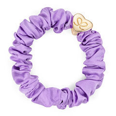 Haargummi By Eloise London Silk Scrunchie Gold Heart 1 St. Lilac
