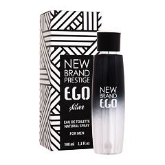 Eau de Toilette New Brand Parfums Prestige Ego Silver 100 ml