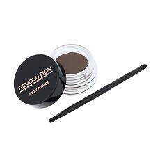 Augenbrauengel und -pomade Makeup Revolution London Brow Pomade With Double Ended Brush 2,5 g Medium Brown