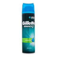 Rasiergel Gillette Mach3 Sensitive Shave Gel 200 ml