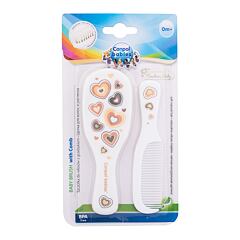 Haarkamm Canpol babies Newborn Baby Baby Brush With Comb Hearts 1 St.