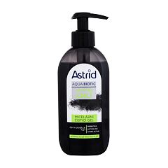 Gel nettoyant Astrid Aqua Biotic Active Charcoal Micellar Cleansing Gel 200 ml