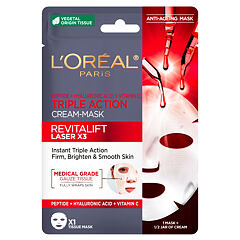 Masque visage L'Oréal Paris Revitalift Laser X3 Triple Action Tissue Mask 28 g