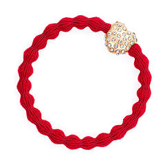 Haargummi By Eloise London Bling Charms Diamanté Bubble Heart 1 St. Cherry Red