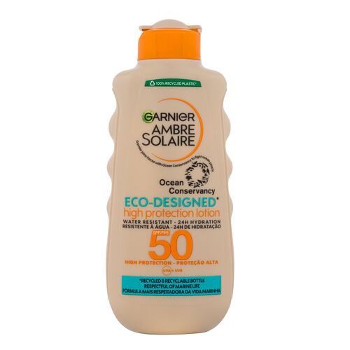 Soin solaire corps Garnier Ambre Solaire Eco-Designed High Protection Milk SPF50 200 ml