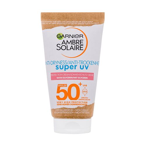 Soin solaire visage Garnier Ambre Solaire Sensitive Advanced SPF50+ 50 ml boîte endommagée
