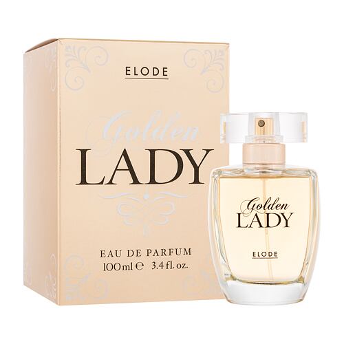 Eau de parfum ELODE Golden Lady 100 ml flacon endommagé
