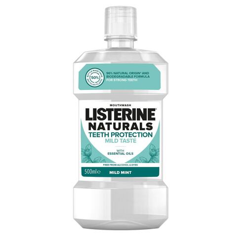 Mundwasser Listerine Naturals Teeth Protection Mild Taste Mouthwash 500 ml