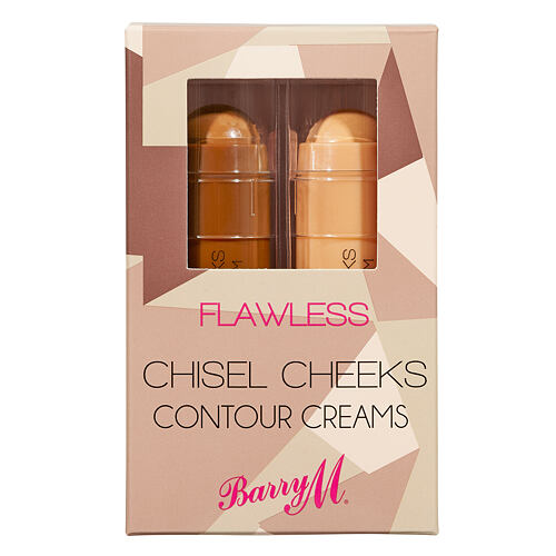 Illuminateur Barry M Flawless Chisel Cheeks Contour Creams 5 g boîte endommagée Sets