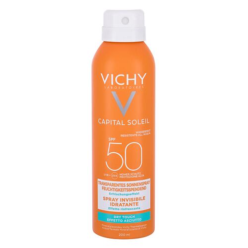Soin solaire corps Vichy Capital Soleil Invisible Hydrating Mist SPF50 200 ml flacon endommagé