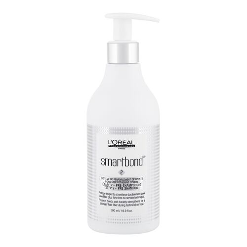 Haarmaske L'Oréal Professionnel Smartbond® Bond Strengthening System Step 2 Pre Shampoo 500 ml Beschädigtes Flakon