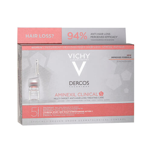 Sérum Cheveux Vichy Dercos Aminexil Clinical 5 21x6 ml