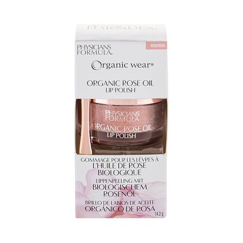 Peeling Physicians Formula Organic Wear Organic Rose Oil Lip Polish 14,2 g Rose Beschädigte Schachtel