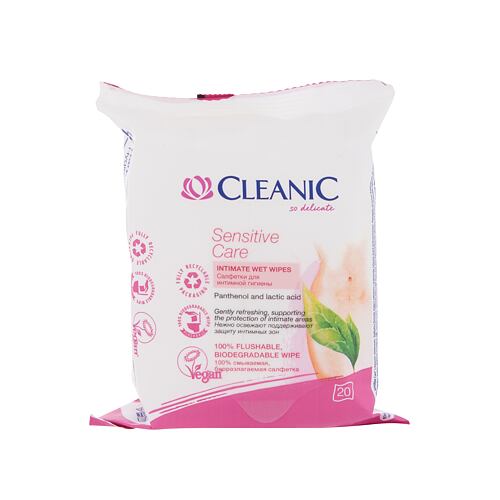 Hygiène intime Cleanic Sensitive Care 20 St.