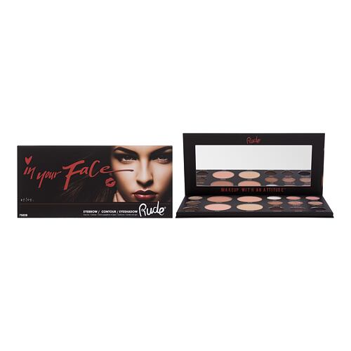 Palette de maquillage Rude Cosmetics Makeup With An Attitude In Your Face 24 g