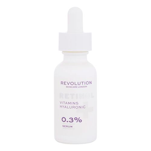 Sérum visage Revolution Skincare Retinol Vitamins Hyaluronic 0,3% 30 ml boîte endommagée
