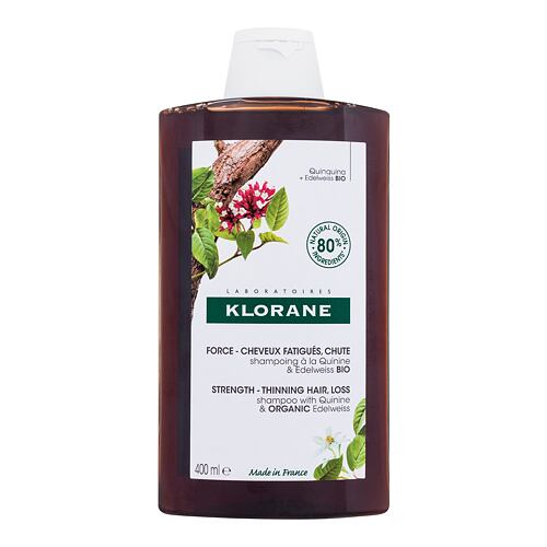 Shampooing Klorane Organic Quinine & Edelweiss Strength - Thinning Hair, Loss 400 ml