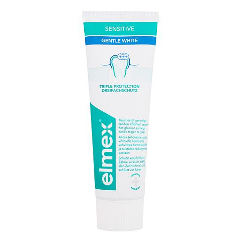 Dentifrice Elmex Sensitive Gentle White 75 ml boîte endommagée