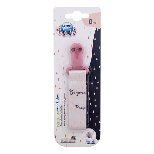 Schnullerclip Canpol babies Bonjour Paris Soother Clip With Ribbon 1 St.