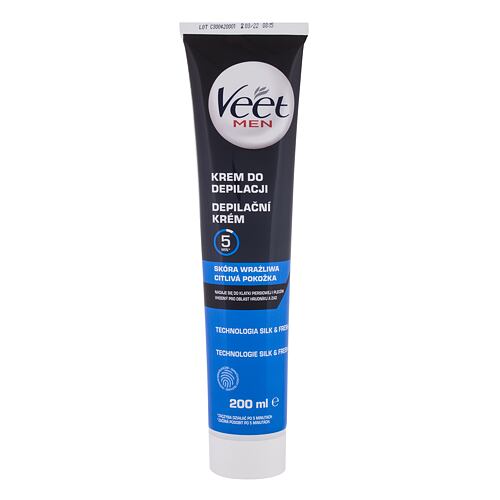 Depilationspräparat Veet Men Hair Removal Cream Sensitive Skin 200 ml Beschädigte Schachtel
