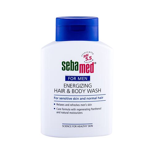 Shampooing SebaMed For Men Energizing Hair & Body Wash 200 ml boîte endommagée