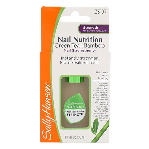 Nagellack Sally Hansen Nail Nutrition Green Tea+Bamboo Nail Strengthener 13,3 ml Beschädigte Schachtel