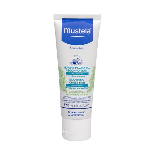 Baume corps Mustela Bébé Soothing Chest Rub 40 ml