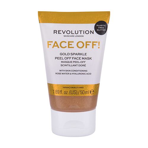 Gesichtsmaske Revolution Skincare Face Off! Gold Sparkle 50 ml