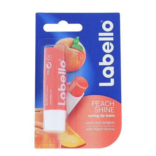 Baume à lèvres Labello Peach Shine 5,5 ml emballage endommagé