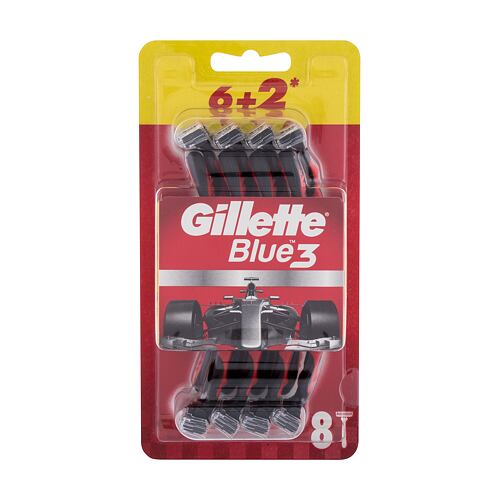 Rasierer Gillette Blue3 Red 8 St.