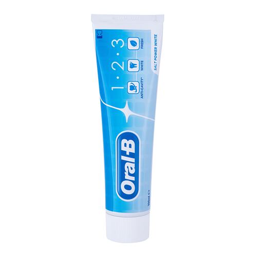 Zahnpasta  Oral-B 1-2-3 Salt Power White 100 ml ohne Schachtel