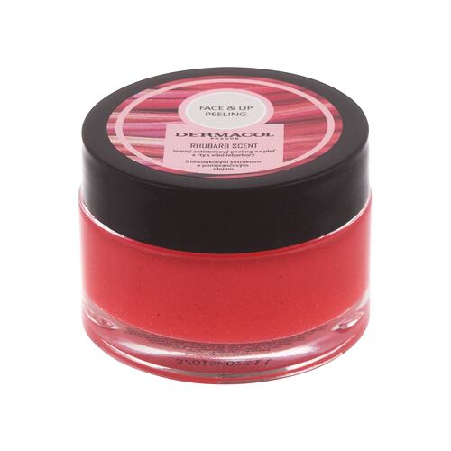 Peeling Dermacol Face & Lip Peeling Rhubarb Scent 50 g