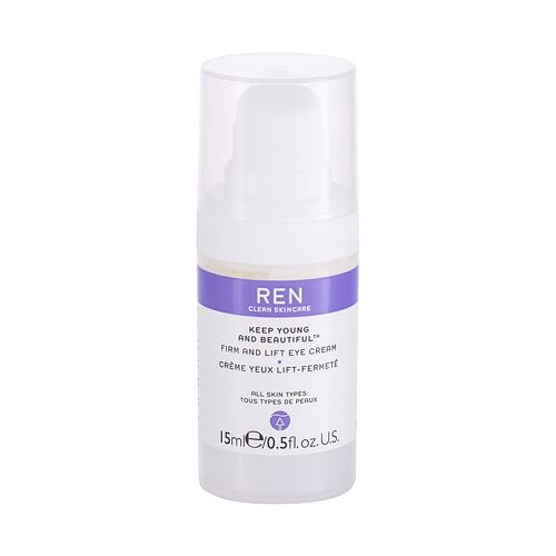 Crème contour des yeux REN Clean Skincare Keep Young And Beautiful Firm And Lift 15 ml boîte endomma